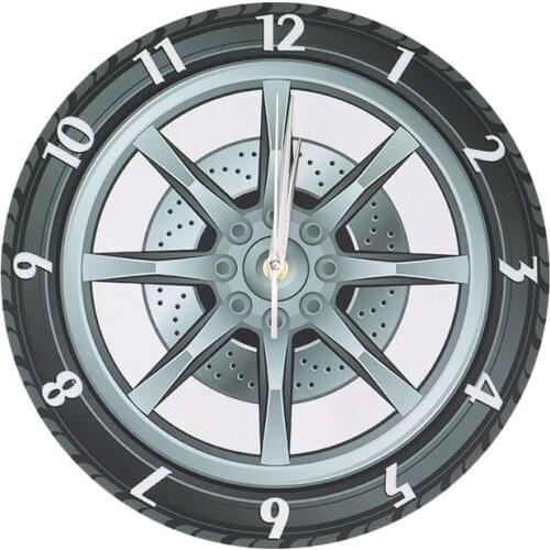 Custom Your Garage Name Car Service Repair Garage Acrylic Wall Clock Tire Wheel Auto Watch Mechanic Car Workshop Decor