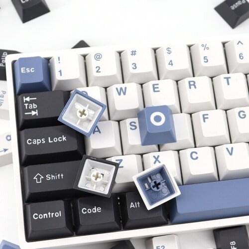 Arctic Circle Double Shot Keycaps for Ansi ISO Layout Original Cherry profile PBT Keycap For MX Mechanical Keyboard FC980M KBD75