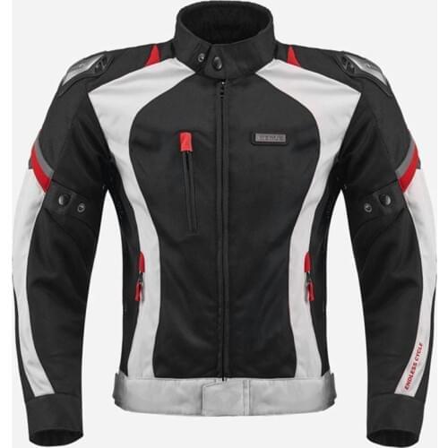 Free shipping 1pcs Summer Motorbike Mesh Sport Racing Touring CE Armored Motocross Jacket Motorcycle Jacket With 5pcs pads