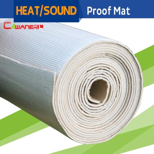 Cawanerl 2sqm 80" X 40" Auto Car Heat Shield Sound Insulation Noise Proof Deadener Mat For Firewall Door Ceiling Trunk Cockpit