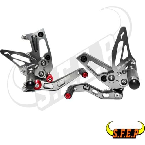 CNC Adjustable Footrest Rear Sets Rearsets For Triumph Speed Triple 1050 2011 2012 2013 2014 2015