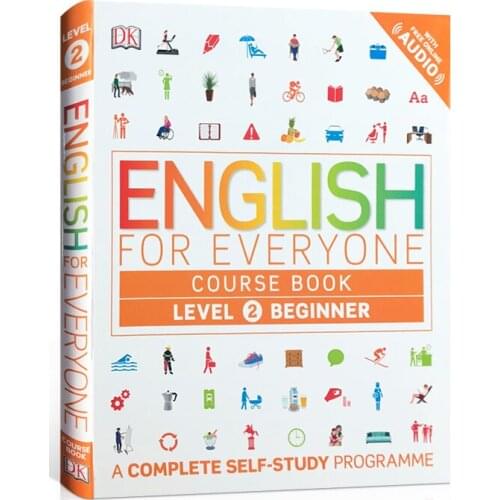 DK English for Everyone Course Level 2 Beginner Kids Learning Book Complete Self-Study Programme