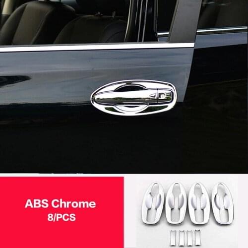 For Renault Alaskan 4WD 2016 2017 2018 2019 Accessories ABS Chrome Car Door Protector Handle Bowl Sticker Car Styling 8Pcs