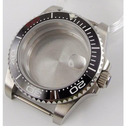 FitBlack NH35 Automatic Movement New 40mm Watch Case with Solid foundation Backcover Rotating Bezel