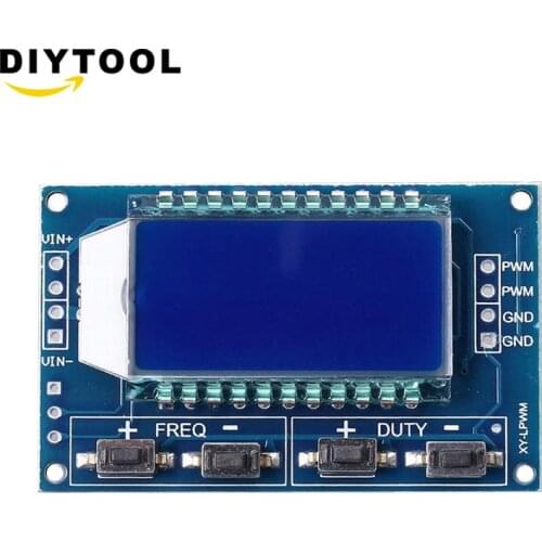 Signal Generator PWM Pulse Frequency Duty Cycle Adjustable Module LCD Display 1Hz-150Khz 3.3V-30V PWM Board Module
