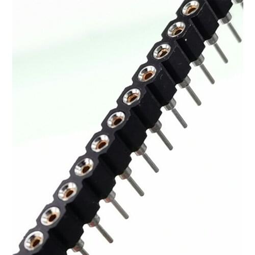 Hot sale 10PCS Single row hole seat row / hole spacing of /2.54 /1*40P/ or 18B20 crystal pin socket