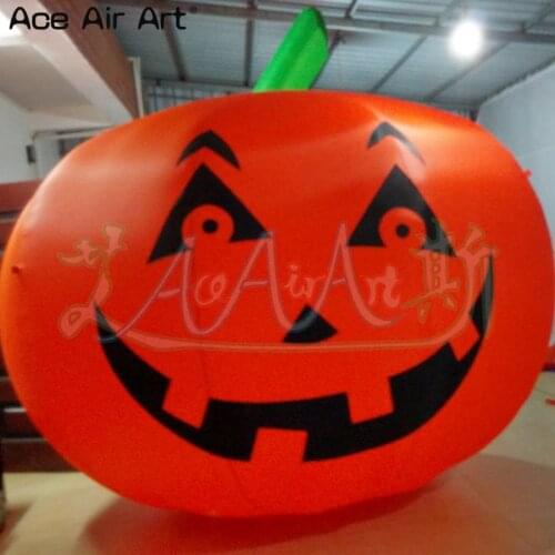 Hot sale giant pumpkin inflatable halloween decoration,weird unique face pumpkin model for sale