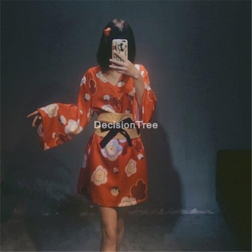 2021 full sleeve loose style woman japanese kimono satin silk sleepwear pajamas peacock yukata bathing robe ladys kimono dress