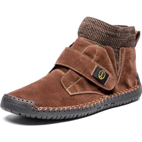 Men Suede Boots New Arrival Mens Ankle Shoes Wearable Casual Boots Plus Size Vintage Trend Mens Fashion Boots 2020 Fashion