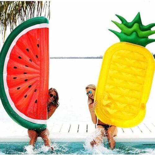 Pineapple 188CM Inflatable Float Air Mattress Swim Ring Pool Float Toys Adults Children Holiday Hawaii Summer Party Decoration