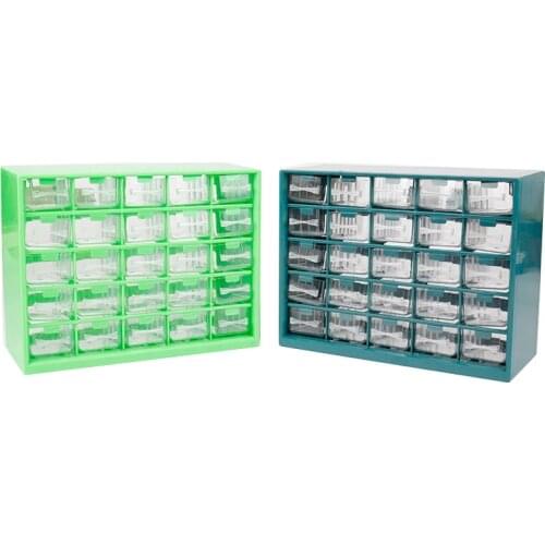 Wall-mounted Screw Classification Component Toolbox 25 Multi-grid Drawer Parts Box Electronic Components Hardware Tool Box