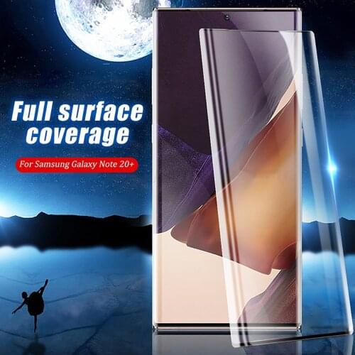 Original 3D Curved full Glue Tempered Glass For Samsung Note 20 Ultra Full covered ScreenProtector film Galaxy note20 Plus 20 5G