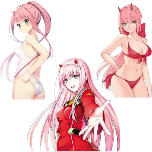 Three Ratels CDM370 Darling in the FRANXX 002 Personalized Creative Scratch Stickers And Decal For Occlusion Decor Vinyl