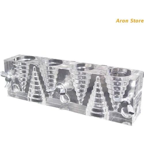 Transparent Plastic Incense Cone Tower Mold With 6 Holes Handmade Backflow Fragrant Clear Mould DIY Craft Making Tools Accessori