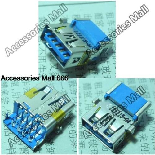 Blue 3.0 USB Jack Socket Connector for Dell XPS 13 L321X Inspiron 11 3000 3137 3135 series etc motherboard USB3.0 Port