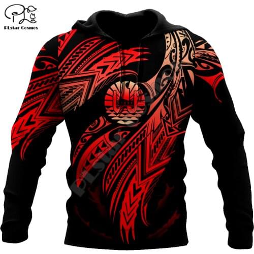 NewFashion French Polynesia Art Tahiti Country Flag Tribal Culture Retro Tracksuit 3DPrint Men/Women Autumn Colorful Hoodies B34