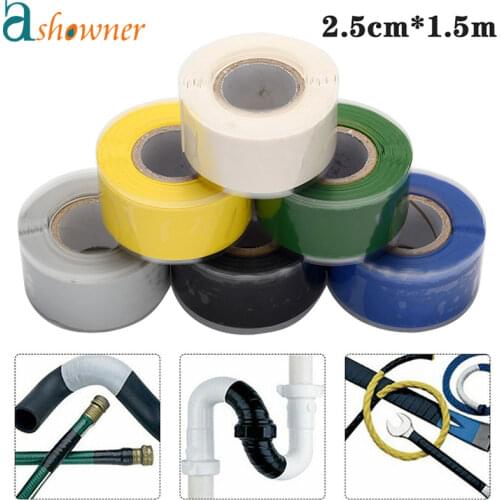 Super Strong Fiber Waterproof Tape Stop Leaks Seal Repair Tape Performance Self Fix Tape Adhesive Sealing Tape 1.5m x 2.5cm New