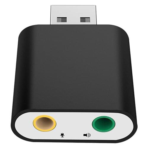 USB External USB 2.0 7.1 CH to Jack 3.5mm headphone Audio Sound Card Adapter Converter Notebook Promotion