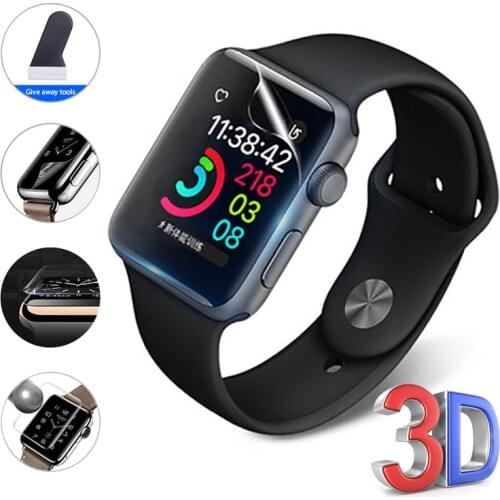 Screen Protector for Apple Watch SE 6 5 4 40mm 44mm Protective Clear Film for iwatch 3 2 1 42mm 38mm Not Tempered Glass Cover