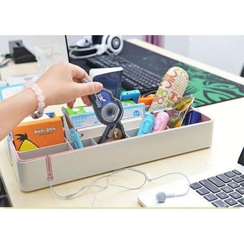 1PC Removable debris desktop storage bin office supplies Home Furnishing line cassette storage box OK 0216