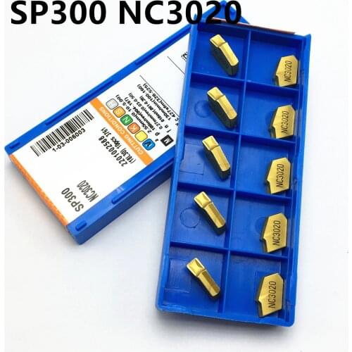10PCS SP200 / SP300 / SP400 / NC3030 / NC3020 / PC9030 Insert Carbide Slotted Blade ZQ2020 Tool ZQ2525 Slot Tool Holder