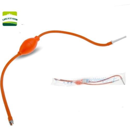 2pcs Veterinary stool ball pig cattle sheep enema tube toilet rubber stomach washer gastrointestinal catheter breeding equipment