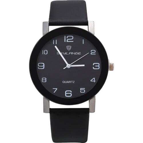 2021 Women Black Watch Hot Sale Leather Band Stainless Steel Analog Quartz Wristwatch Lady Female Casual Simple Dress Watches