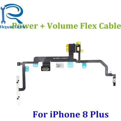 5pcs/Lot New For iPhone 8 Plus 5.5" Power On/Off Switch Button Flex Cable Volume Button For iPhone 8+ Replacement Repair Parts