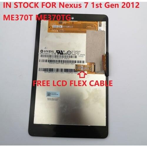 7 INCH ME370 LCD for ASUS Google Nexus 7 1st Gen 2012 ME370T ME370TG LCD Display Touch Screen Digitizer Assembly free lcd cable