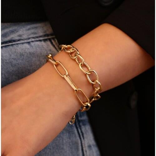 AENSOA Golden Bracelets