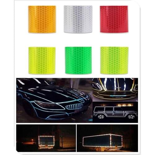 Car Accessories Reflective Sticker Decal Warning Tape Film for GMC Mahindra Hino Lincoln Cadillac Acura Tata Motors