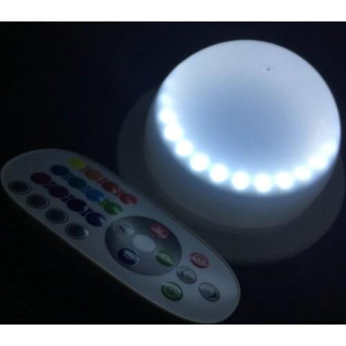 Wireless remote controlled Rechargeable RGBW 24pcs 5050SMD LED module Furniture mood Light Enhancer Wedding Bar Table Base Lamp