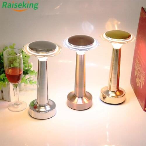 LED light source wireless cordless lamp rechargeable bar table light for restaurant ktv dinner hotel