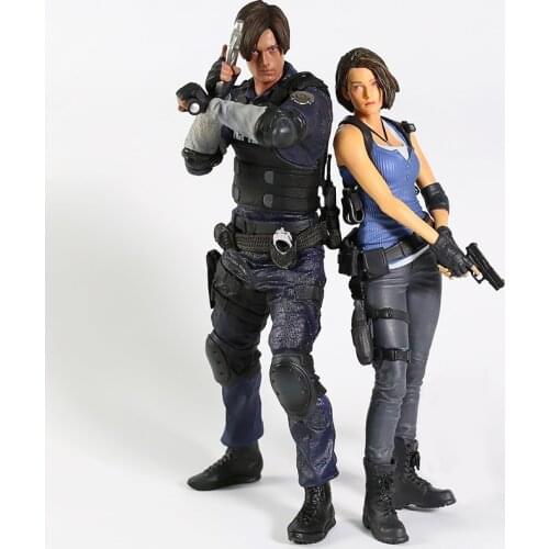 Biohazard RE Leon S. Kennedy / Jill Valentine PVC Statue Collectible Figure Model Toy
