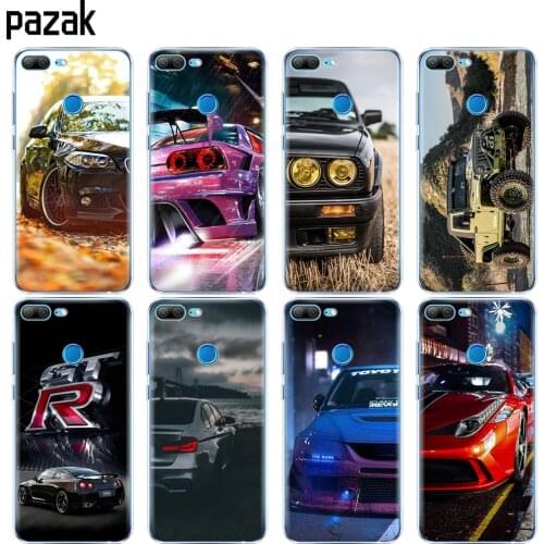 Silicone Case for Huawei Honor 10 V10 3c 4C 5c 5x 4A 6A 6C pro 6X 7X 6 7 8 9 LITE soft tpu coque bumper Cool sports car design