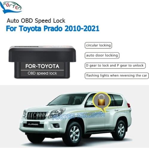 Forten Kingdom Car Auto OBD Plug And Play Speed Lock & Unlock Device 4 Door For Toyota Prado 2010-2021