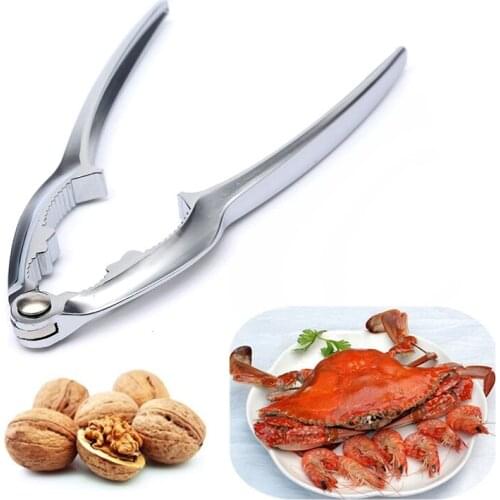 Stainless Steel Plier Nut Walnut Lobster Crab Cracker Metal Opener Sheller Tool kitchen gadgets kitchen tools accessories