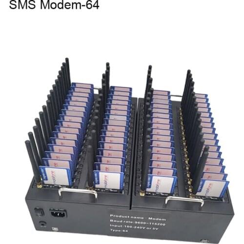 Imei Changed Multi Sim Card Modem USB Interface 64 Port 2G/3G/4G Bulk SMS Modem Pool