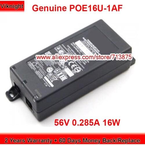 Genuine 341-0556-01 56V 0.285A AC Adapter for POE16U-1AF 341-0556-01A0 Power Supply