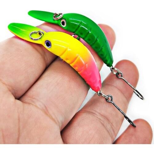 1pc Floating Minnow Fishing Lure 5/3.8cm 2.5/1.5g Mini Artificial Hard Bait Sharp Hook Crankbait Wobbler Trout Pike Bass Fishing