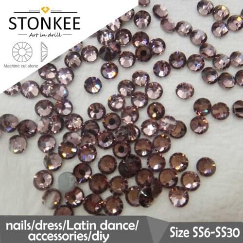 Flat Beads HotFix crystal and colors Rhinestone iron-on SS6 SS10 SS10 SS20 SS30 for Wedding Dress Bags Hat DIY