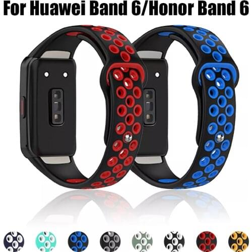 For Honor Band 6 Soft Silicone Strap Band For Huawei Band 6 Wrist Belt Replacement Sport Bracelet Wristband Accessories