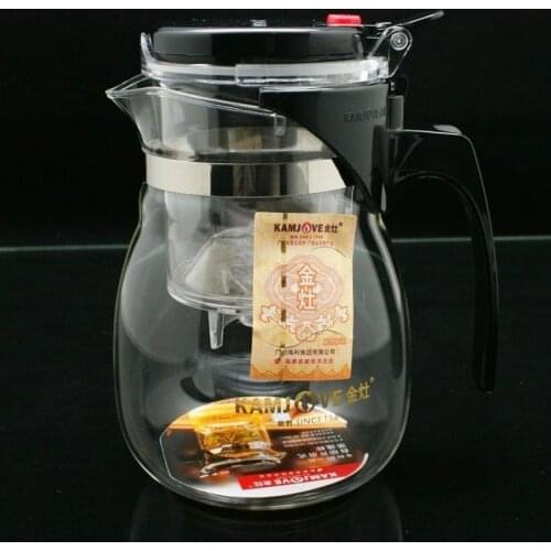 Glass Kungfu Tea set Press AUTO-OPEN Art tea Cup Teapot with Infuser TP-757 700ml elegant style tea sets infuser de cha