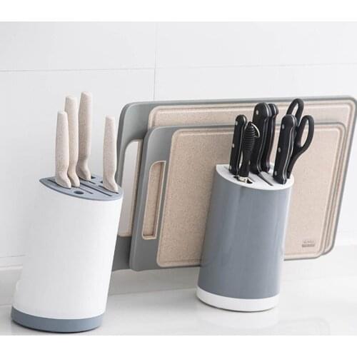 Storage Rack Plastic Chopping Board Rack Multi-Function Household Simple Kitchen Rack Shelf Knife Holder Rack Tool