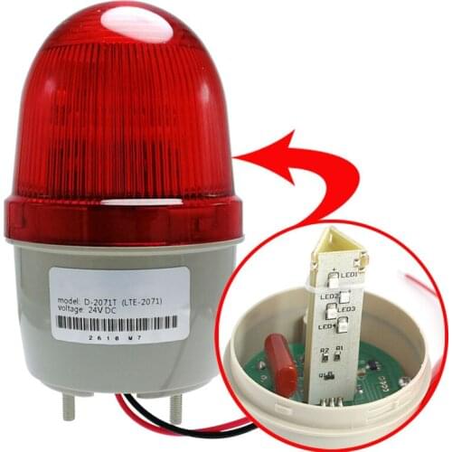 LED DC12V/24V and AC 220V D -2071T Red Yellow Green Blue Warning Light lamp Siren Industrial Warning without buzzer