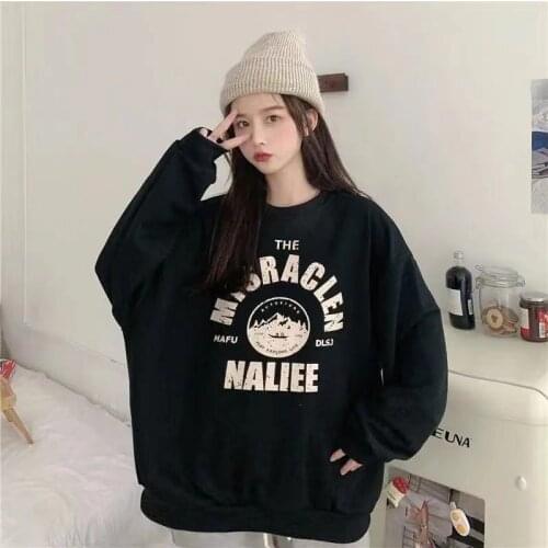 Man hoodies Graphic Printed Mens Black Sweatshirts Autumn women Casual O-neck Pullovers oversized Hoodies Man Sweatshirts Tops