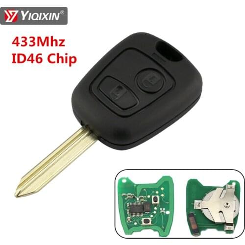YIQIXIN 2 Buttons For Citroen C2 C3 Saxo Picasso Xsara Berlingo With SX9 Blade 433MHz ID46 PCF7961 Chip Remote Control Car Key