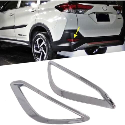 Rear Reflector Fog Light Lamp Cover Sticker For Toyota Rush 2019 2020 ABS Carbon Fiber Car Exterior Accessories Sticker Styling