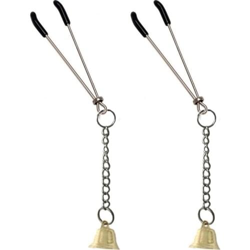 Nipple Clamps Female Torture Metal Clips Breast Restraint Fetish Slave Flirting Sex Toy Bdsm Bondage For Women