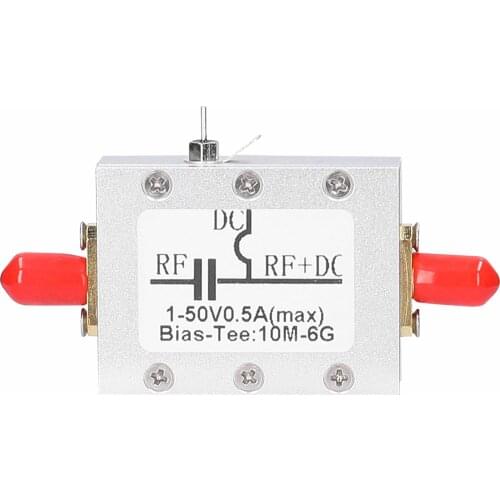 10MHz-6GHz High Frequency RF Biaser Blocker Coaxial Feed BiasTee Blocking Device